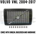 Front Hood Radiator Grille Volvo Vnl 2004-2017 Black Emblem Bug Screen Hardware New. Price: $179.99.