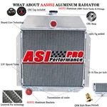 Row Aluminum Radiator For 1941 1949 42 International Harvest Truck 3.6L New. Price: $259.00.