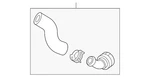 Genuine Volkswagen Coolant Hose 5QM-122-058-F New. Price: $20.59.