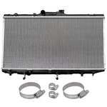 For 93-97 Geo Prizm Toyota Corolla Radiator With Universal Oil Hose Clamps Kit New. Price: $56.45.