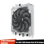 3 Row Aluminum Core Radiator+shroud Fan For 1992-2000 Honda Civic Ek Integra New. Price: $98.88.