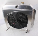 Luxerad Radiator With Fan Shroud For 1955-1959 Chevy Gmc Truck 3100 3600 3800 New. Price: $224.00.