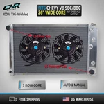 Aluminum Radiator+fan For 1977 1978 1979 1980 1981 Chevrolet Camaro V8 5.0L 5.7L New. Price: $199.99.