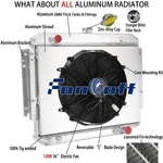 4 Row Radiator Shroud Fan Fit 70-1979 Dodge Ramcharger D100 D150 B200 W100 W150 New. Price: $299.00.