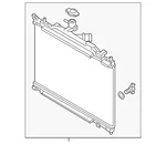 Genuine Mazda Radiator PEHN-15-200 New. Price: $315.63.