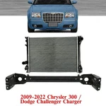 Radiator + Support Bar For 2009-2022 Chrysler 300 / Dodge Charger Challenger New. Price: $181.38.