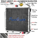 4 Row Aluminum Radiator 1957 1958 1959 1960 Ford F100 Chevy Configuration New. Price: $229.00.