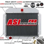 4-ROW Aluminum Radiator Fit 1951-1953 Willys Station Wagon Aero Comet Ace Lark New. Price: $209.00.
