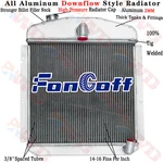 Row Aluminum Radiator For 1947-1949 Plymouth/chrysler P15 Deluxe 3.6L 5.3L New. Price: $149.00.