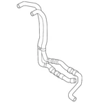 Genuine Audi Water Hose 80A-122-902-AC New. Price: $171.73.
