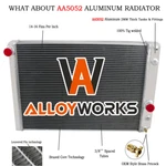 4 Rows Aluminum Radiator Fit Chevy Corvette 5.7L V8 Manual 1989-1996 Alloyworks New. Price: $229.00.