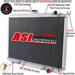 Asi Row Aluminum Radiator For 86-94 D21/NISSAN Pickup 95-1997 2.4L New. Price: $259.00.