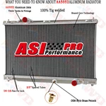 Asi Aluminum Radiator Fits 2007-2011 2008 2009 2010 Lexus GS350 16400-31370 New. Price: $139.00.