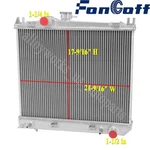 Fit 1987-1999 Dodge Dakota 2.2L 2.5L 3.9L 2-ROW Aluminum Radiator CU981 Fongoff New. Price: $119.00.