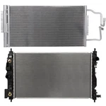 Radiator & Ac Condenser Cooling Kit For 14-16 Chevrolet Impala Limited New. Price: $120.38.