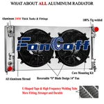 4-ROW Radiator Shroud Fan Fits 04 08 Ford F150 Expedition Navigator V8 4.6/5.4L New. Price: $299.00.