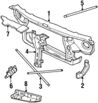 Genuine Gm Radiator Support 88955750 New. Price: $256.40.