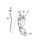 Genuine Mopar Coolant Fluid Level Dipstick 68402256AA New. Price: $8.50.