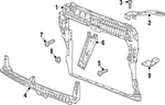 Genuine Volkswagen Radiator Support 3CN-805-588-A New. Price: $324.17.
