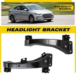 Pair Headlight Brackets For 2017-20 Hyundai Elantra Driver Passenger 64128-F2000 New. Price: $24.03.