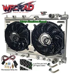 Aluminum Radiator&fan Shroud For Acura Integra 1.8L L4 1994-2001 1999 1998 1997 New. Price: $160.00.