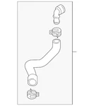 Genuine Volkswagen Evaporative Emissions System Lines 1K0-122-073-GF New. Price: $46.30.