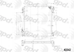 Global Parts Distributors Llc 2342C Radiator New. Price: $139.00.