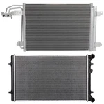 Aluminum Radiator & Condenser Cooling Kit For 2006 Volkswagen Jetta 1.9L 1896CC New. Price: $104.98.