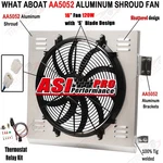Asi Aluminum Shroud Fan+relay For 1949-50 Plymouth Deluxe/special Pickup New. Price: $99.00.