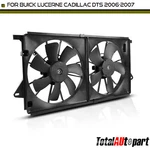 Dual Radiator Fan Assembly With Shroud For Buick Lucerne 2006-2007 Cadillac Dts New. Price: $124.99.