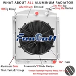4-ROW Radiator&shroud Fan Fit 1948-54 Chevrolet Gmc Truck 3100 3600 3800 3900 V8 New. Price: $279.00.