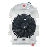 Rows Radiator + Shroud 16" Fan For 1934-1936 Chevy Pickup V8 Conversion Engine New. Price: $341.05.