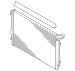 Genuine Audi Radiator Assembly 5WA-121-251-H New. Price: $252.24.