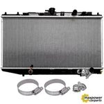 Radiator With Universal Oil Hose Clamps Kit For 1988-91 Honda Civic Crx L4 New. Price: $70.19.