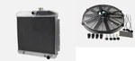 Aluminum RADIATOR+16'' Fan For 1955-1957 Chevy Bel Air & Nomad New. Price: $200.00.
