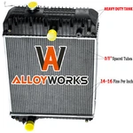 Aluminum Core Cooling Radiator 2485B283 For Perkins 1006-6T Alloyworks New. Price: $309.00.