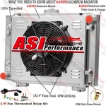 Asi Row Aluminum Radiator Shroud Fan 1964 Ford Galaxie 500XL 4.7L 6.4L New. Price: $359.00.