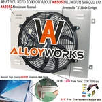 Aluminum Radiator Shroud Fan For 63-1966 Chevy C10 C20 C30 K10 K20 K30 Pickup New. Price: $99.00.