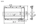 Koyo Radiator Fits 02-05 Honda Civic Si 2.0L EP3 (mt) New. Price: $407.85.