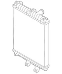 Genuine Audi Auxiliary Radiator 7L8-121-212-A New. Price: $335.89.