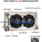4 Rows Radiator+shroud Fan Fits 1987 1998 Land Rover Range Discovery Us New. Price: $299.00.