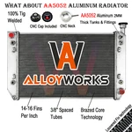 Alloyworks Rows Aluminum Radiator For 1994-1998 Chevy P30 Gmc P3500 5.7L V8 New. Price: $184.95.