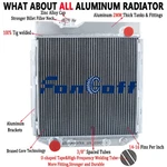 Aluminum 3 Row Radiator 1960-1966 1964 Ford Mustang Falcon Ranchero Comet V8 New. Price: $109.00.
