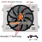 Radiator Shroud&fan For 1955-1957 1956 Chevy Bel-air Nomad V8 Engine Aluminum New. Price: $99.00.