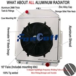 Core Radiator Shroud Fan 1942-1952 50 51 Ford F1 F2 F3 Pickup Chevy V8 New. Price: $229.00.
