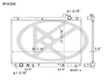 Radiator Koyo A2542 Fits 2001 Lexus RX300 New. Price: $261.99.
