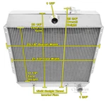 2 Row 1" Tubes Sz Champion Radiator For 1949 - 1954 Chevrolet Cars V8 Conversion New. Price: $311.95.