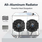 Spawon Radiator + Fan Shroud Fit Ford F-100 150 250 350 Bronco 1968-1979 433 New. Price: $178.00.