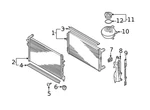 Genuine Volkswagen Auxiliary Radiator 5Q0-121-251-HQ New. Price: $325.72.