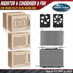 Radiator Ac Condenser L&r Cooling Fan Kit For Mdx 14-20 Honda Pilot Passport New. Price: $289.59.